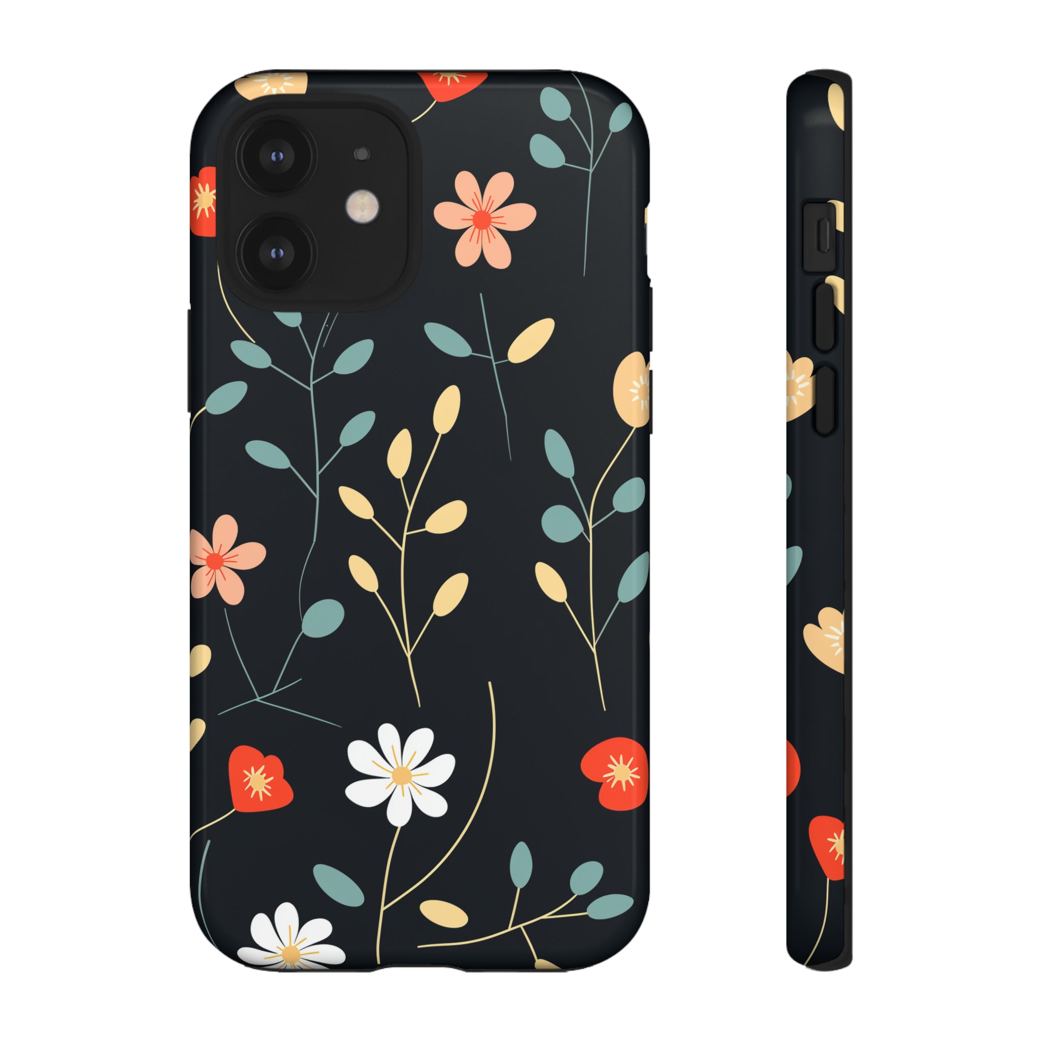 Orange & Black - Flowers